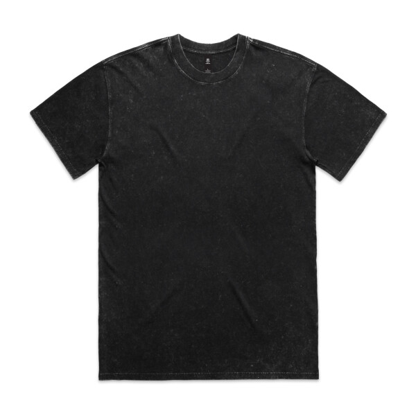 Front view of customisable stone wash tshirt