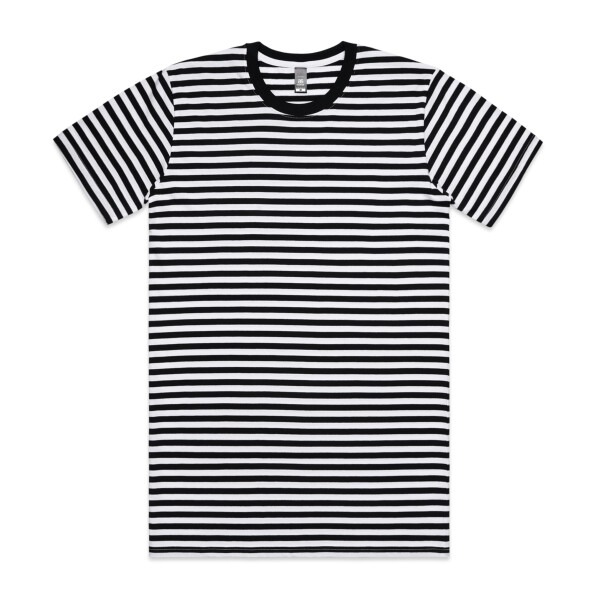 Front View of AS Colour Staple Stripe Tee